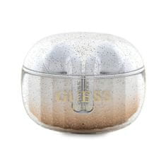 Guess Glitter Gradient - TWS Bluetooth slušalice + kutijica za punjenje (zlatne)