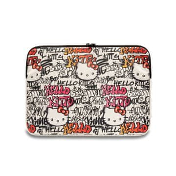 HELLO KITTY Zip PU etikete Graffiti omot - Torba za bilježnicu 13"" / 14"" (bež)
