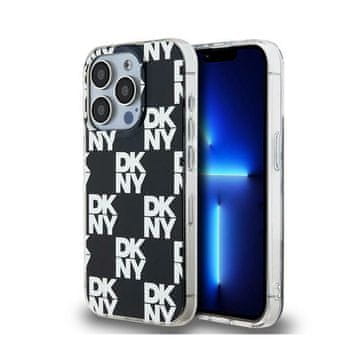 DKNY IML maskica s jednobojnim uzorkom i kockastim uzorkom za iPhone 15 Pro Max (crna)