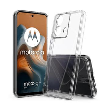 Crong Crystal Shield Cover - Motorola Moto G34 maska (prozirna)