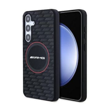 AMG silikonska maskica s ugljičnim uzorkom MagSafe - Samsung Galaxy S24 (crna)