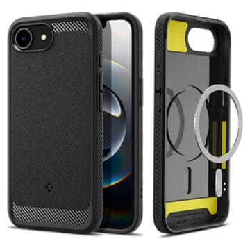 Spigen Rugged Armor Mag MagSafe - maskica za iPhone 16e (mat crna)