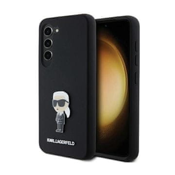 Karl Lagerfeld silikonska metalna igla Ikonik - maskica za Samsung Galaxy S24 (crna)