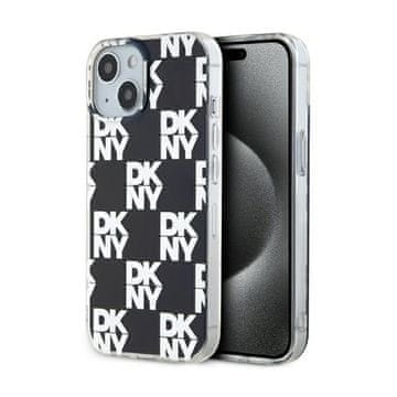DKNY IML Karirani mono uzorak - Futrola za iPhone 15 / 14 / 13 (Crna)