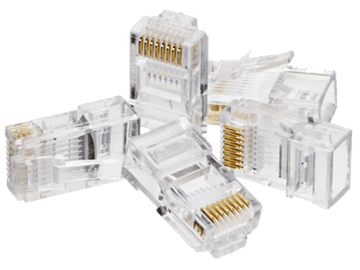 RJ45 UTP utikač cat.5e STANDARD (jednožilni+višežilni) (pakiranje od 100 kom)