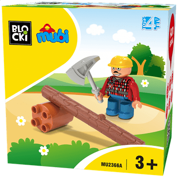UB+ PROMOCIJA Blocks - Figurica drvosječe