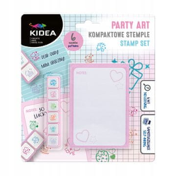 DE KOMPAKTNI PEČATI PARTY ART SET 6 BOJA 0019