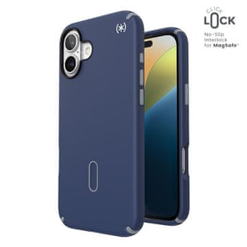 Speck Presidio2 Pro ClickLock & MagSafe - maskica za iPhone 16 Plus (plava / siva / bijela)