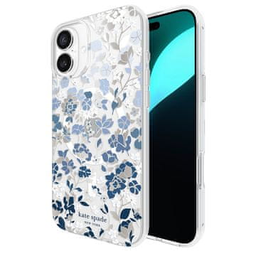 Protective Gems MagSafe - maskica za iPhone 16 Plus (flowerbed plava)