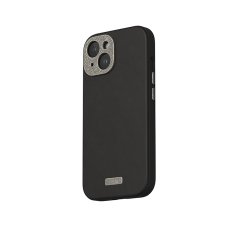 Moshi Napa MagSafe - kožna futrola za iPhone 15 (ponoćno crna)