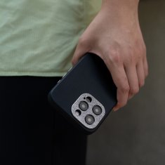 Moshi Napa MagSafe - kožna futrola za iPhone 15 (ponoćno crna)
