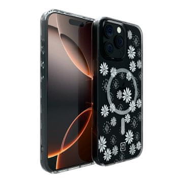 Incipio Forme MagSafe - maskica za iPhone 16 Pro Max (srebrna s cvjetnim uzorkom)