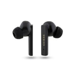 Guess printani logo - TWS Bluetooth slušalice + torbica za punjenje (crna)