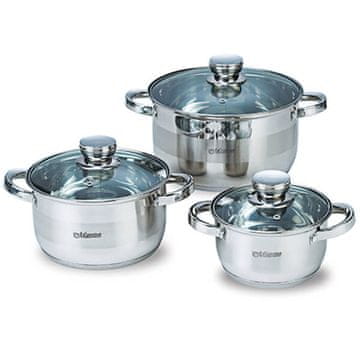 MAESTRO Set od 3 lončića s poklopcima (1,5 l, 3,0 l, 5,0 l) MR-2220-6L