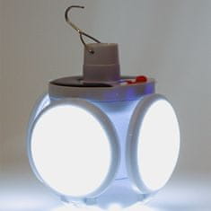 HOME & MARKER® Vodootporna prijenosna solarna kamp svjetiljka, sklopiva LED lampa za šator i kampiranje | FOLDGLAZE