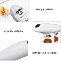 HOME & MARKER® Električni automatski otvarač za konzerve, boca i tegle, jednostavna uporaba | JARCAN