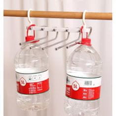 HOME & MARKER® Višerazinska metalna vješalica za 5 pari hlača s čepovima protiv klizanja, organizator za ormar | SMARTHANGER