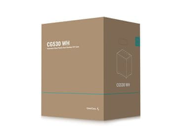 DEEPCOOL Kućište za računalo CG530, ATX, srednji toranj, kaljeno staklo, bijelo (R-CG530-WHNDA0-G-1)