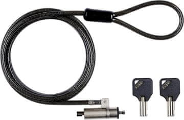 eSTUFF Sigurnosni lokot s ključevima za Wedge Slot O4.5mm x 180cm, otporan na rezanje