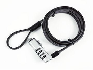 eSTUFF Sigurnosni lokot s tankim kombinacijskim mehanizmom za Wedge Slot