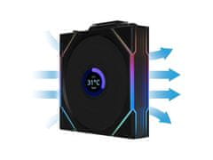 Lian Li UNI FAN TL bežični LCD ventilator za kućište, ARGB, 120 mm, crni (12TLLCD1W1B)