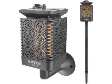 Extol Light LED svjetiljka (43133) s plamenom, solarno punjenje, 12x LED dioda