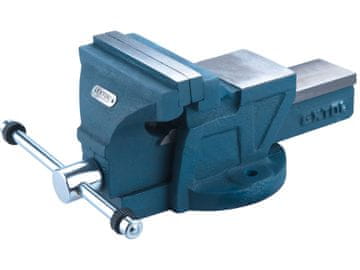 Extol Premium škripac 125 mm, 6,3 kg, otvor 100 mm, sila stezanja 10 kN