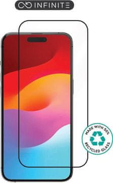 eSTUFF INFINITE iPhone 15 Pro Max zaštitno kaljeno staklo s potpunim prekrivanjem.