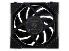 Lian Li UNI FAN TL bežični LCD ventilator za kućište, obrnute oštrice, ARGB, 3 komada + kontroler, crni (12RTLLCD1W3B)
