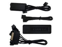 Lian Li UNI FAN TL bežični LCD ventilator za kućište, obrnute oštrice, ARGB, 3 komada + kontroler, crni (12RTLLCD1W3B)