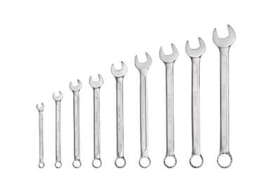 Fortum (4730202) kombinirani ključevi, set od 9, 6-8-10-11-13-14-16-17-19 mm, 61CrV5