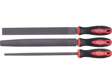 Extol Premium turpija 8803757 set od 3, 250 mm, sek. 2, set uključuje turpije: ravne, segmentirane i okrugle