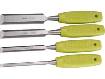 Extol Craft (3932) dlijeta, set od 4, 6-12-18-24 mm, visokokvalitetna plastična drška