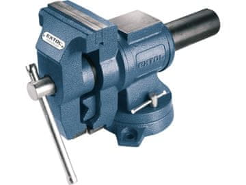 Extol Premium rotirajući škripac (8812630) višenamjenski, 125 mm, 15 kg, otvor 125 mm, sila stezanja 16 kN, čeljust rotirajuća za 360°