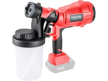 Extol Premium Pištolj za prskanje 8891863 pištolj za prskanje HVLP baterija SHARE20V, 20V Li-ion, bez baterije i punjača
