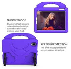 eSTUFF Apple iPad Mini 7/6 HANDY ljubičasta zaštitna maska s ručkom i preklopivim ru