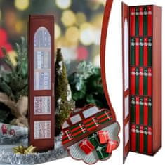 HOME & MARKER® Adventski kalendar s mini knjigama, književni božićni poklon za ljubitelje knjiga | READVENT, crvena