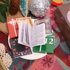 HOME & MARKER® Adventski kalendar s mini knjigama, književni božićni poklon za ljubitelje knjiga | READVENT, crvena