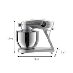 Rosmarino Elite kuhinjski robot, 1800 W, srebrn