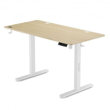 SENSE7 električni stol 120 bijeli, svijetlosmeđi