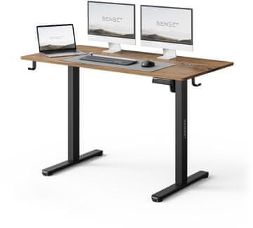 SENSE7 električni stol NOMO Light 120 crn, tamnosmeđi (Novo)