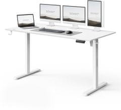 SENSE7 električni stol NOMO Light 140x70 - bijeli