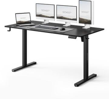 SENSE7 električni stol NOMO Light 140x70 crn