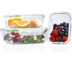 Alpina set posuda za čuvanje hrane, 3x posuda, 370/640/1050 ml