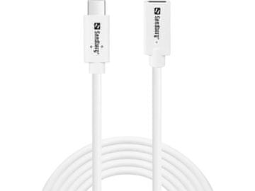 Sandberg Sandberg USB-C>C M-F USB 3.1 100W, 2M