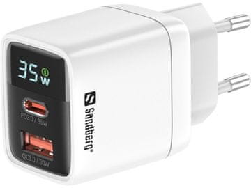 Sandberg Sandberg 2-u-1 punjač 1x USB-C 1x USB 35W
