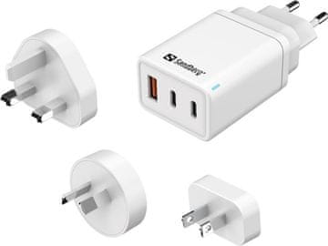 Sandberg Sandberg 3in1 TravelCharger USB-C/A 65W