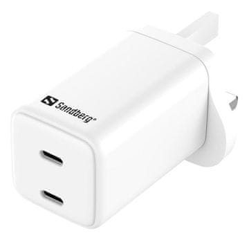 Sandberg Sandberg dvostruki AC punjač USB-C PD65W UK