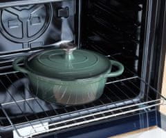 Alpina lonac od lijevanog željeza, 5 l, 33 x 25 x 11 cm, zeleni