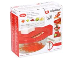 Alpina Višenamjenski sjeckalica za hranu, 200x196x92mm, crvena